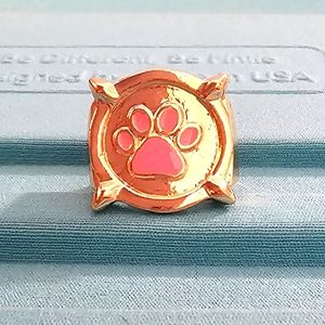 Gold Paw Print Ring